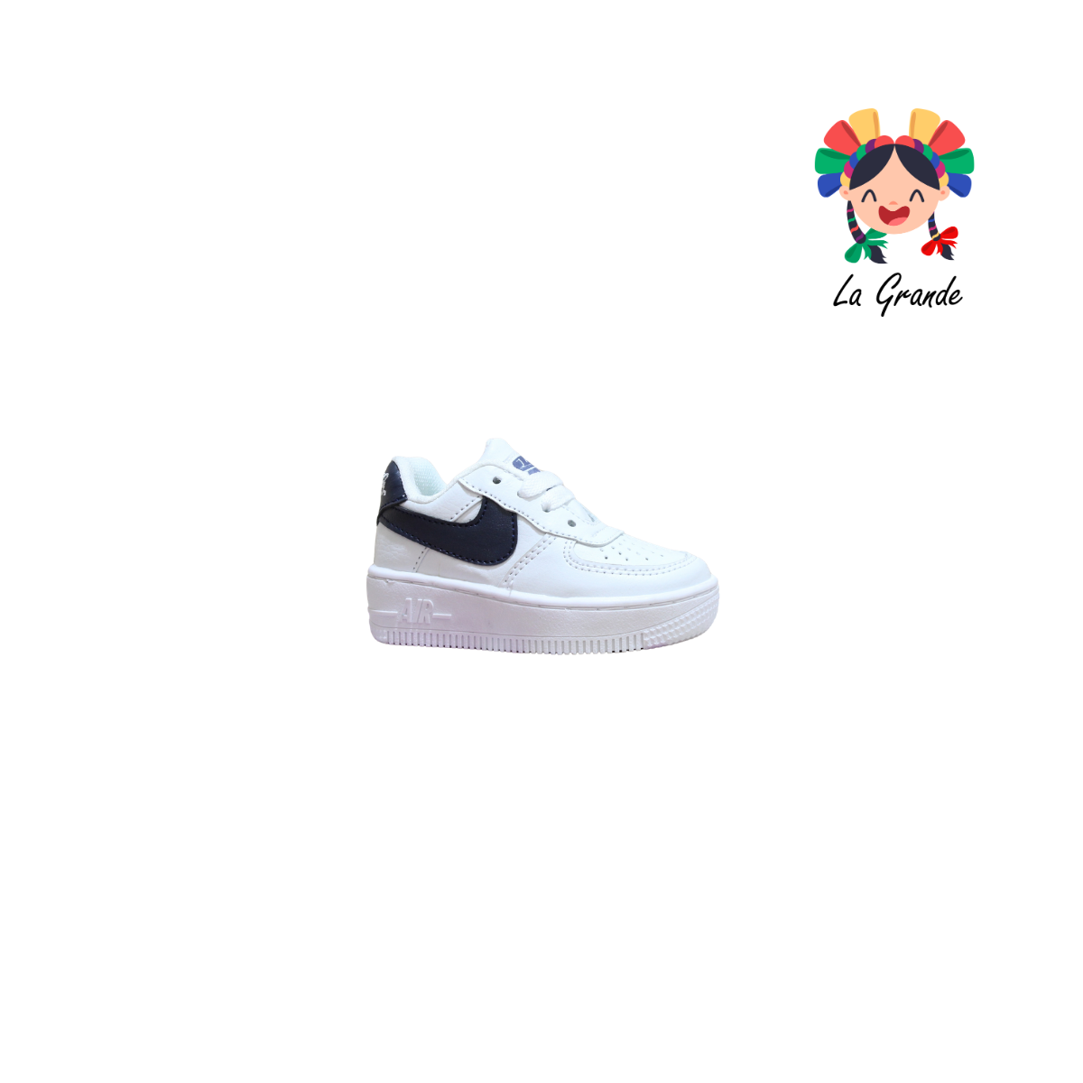 2000 JAG SPORT Blanco Marino Sintético Tenis Casuales para Bebé