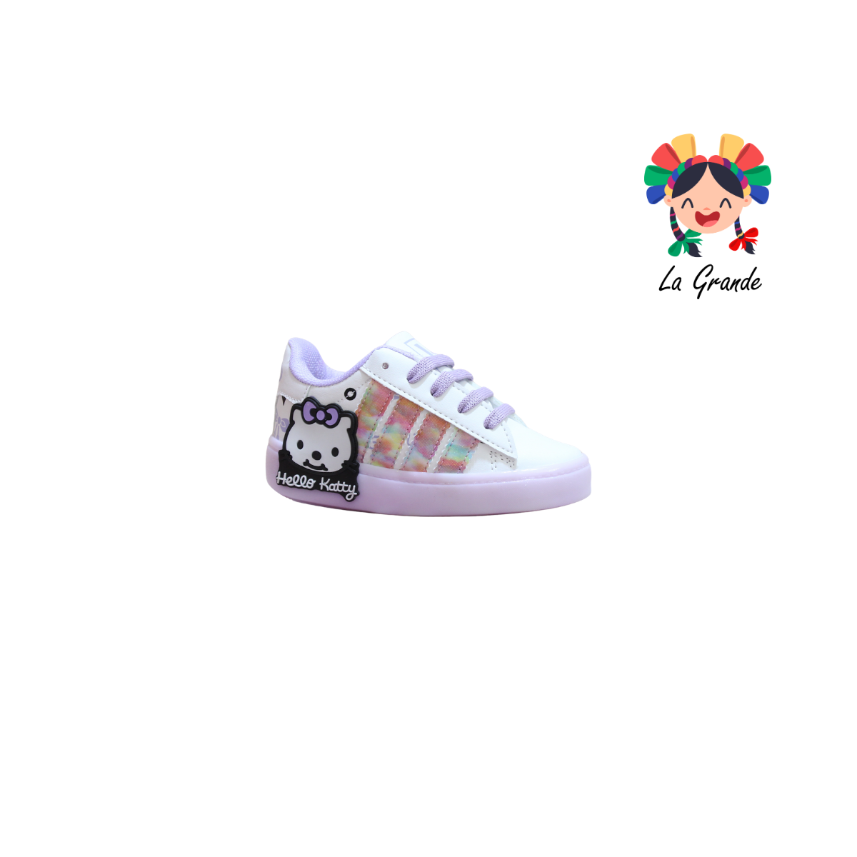 V-040 VANNI CLUB Lila Blanco Sintético Tenis Casual para Niña