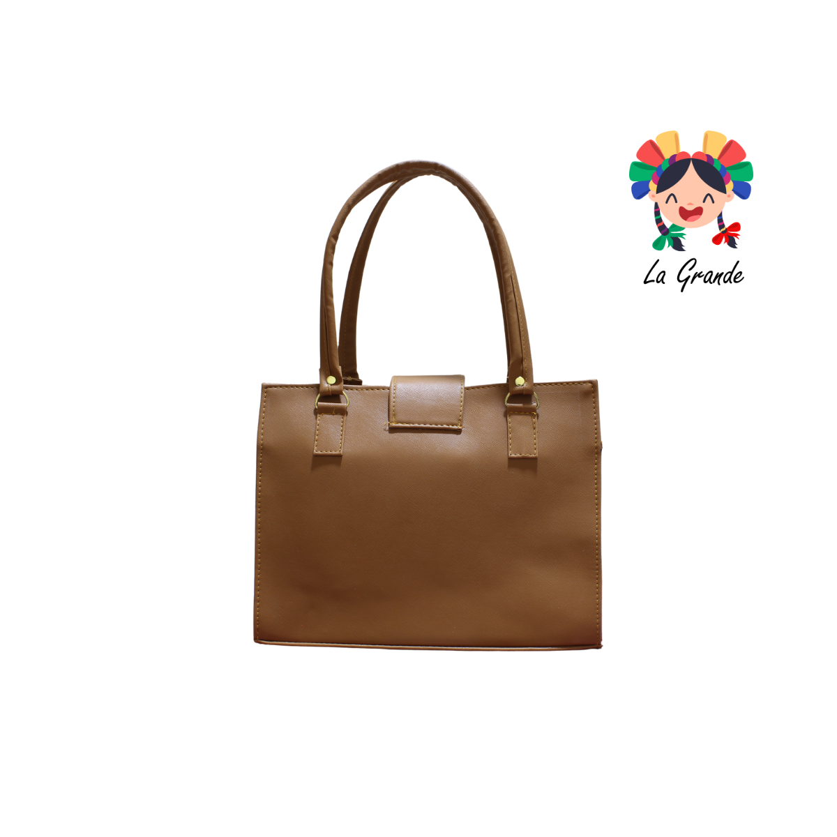 056 TONY Bolsa Camel Mezclilla Casual Tipo Caja para Dama