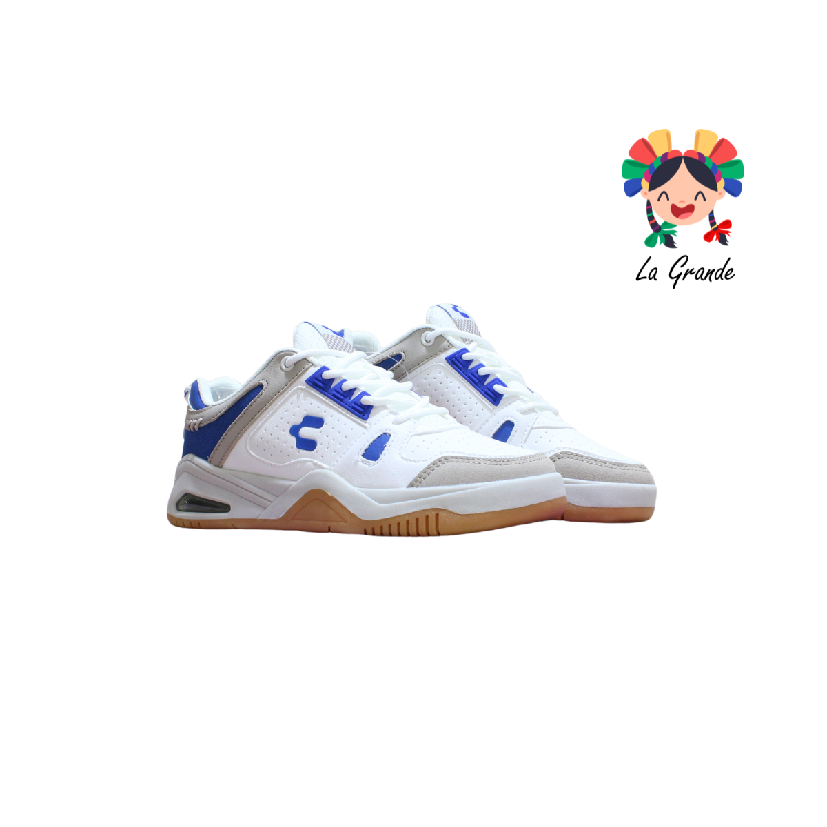 1086478 CHARLY Blanco Azul Casual para Caballero