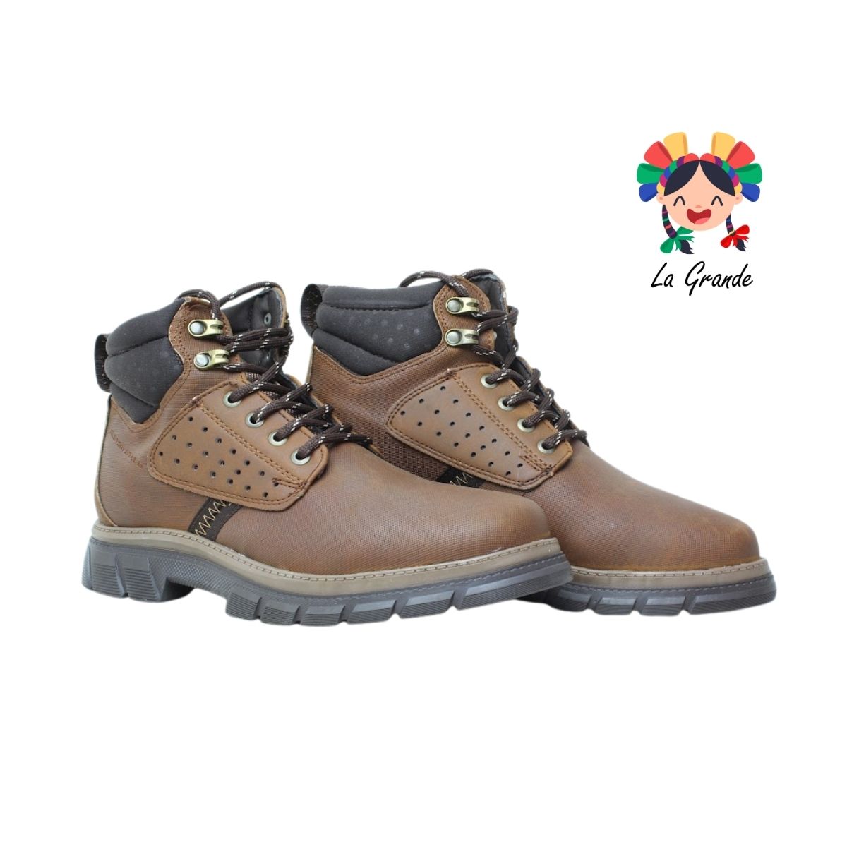 5501 CUSTOM Brandy Napa Bota Casual para Caballero