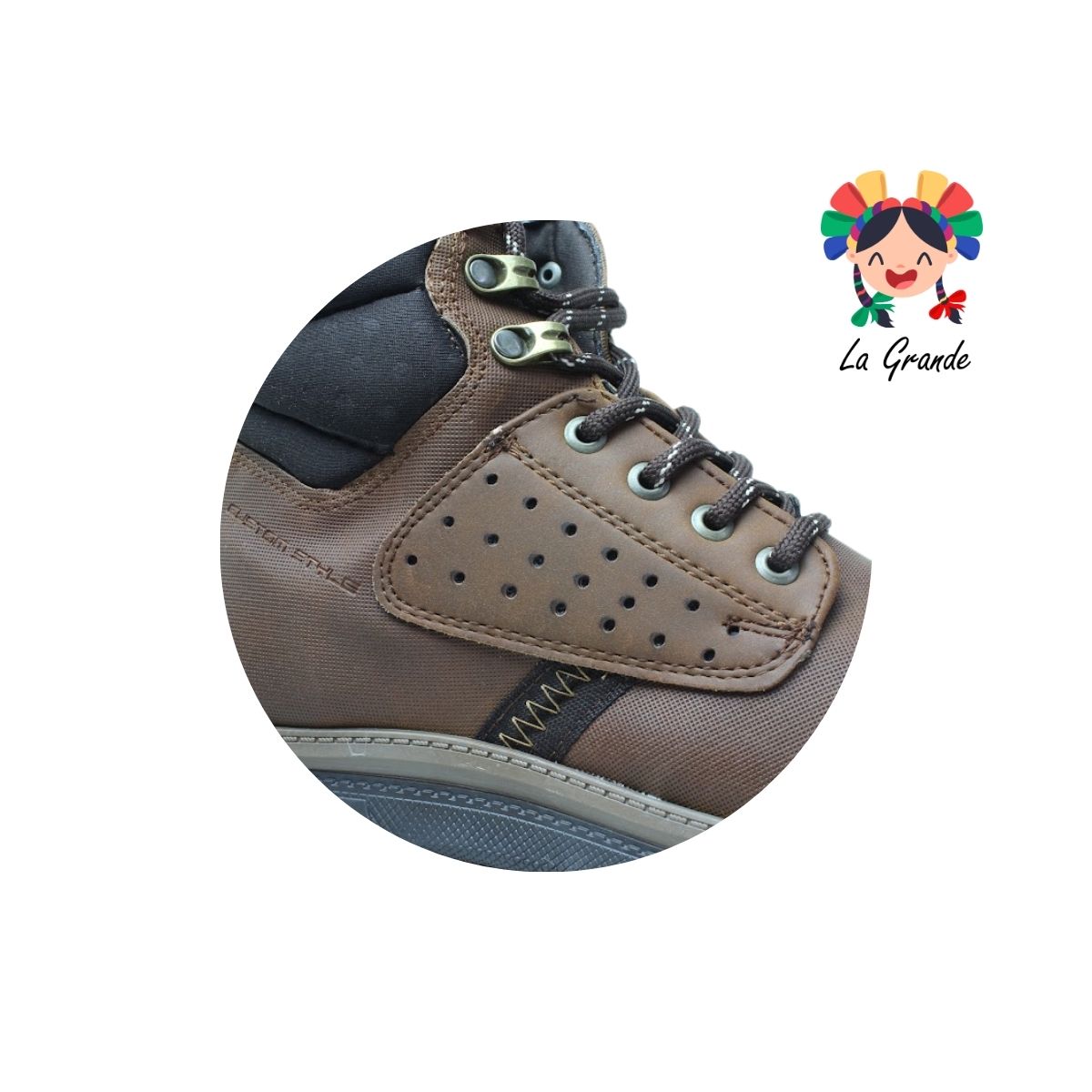5501 CUSTOM Brandy Napa Bota Casual para Caballero