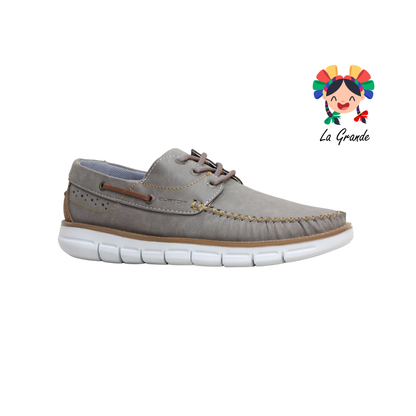 5563 CUSTOM Gris Nobuck Mocasín Casual para Caballero