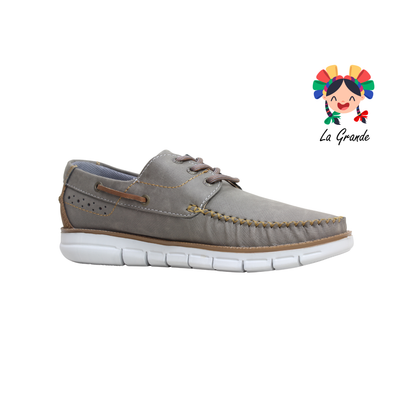 5563 CUSTOM Gris Nobuck Mocasín Casual para Caballero