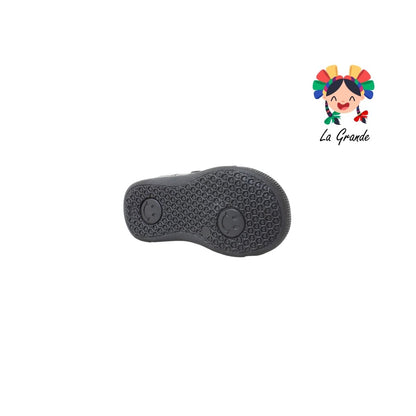 558 ABC Negro Piel Zapato Escolar para Bebé