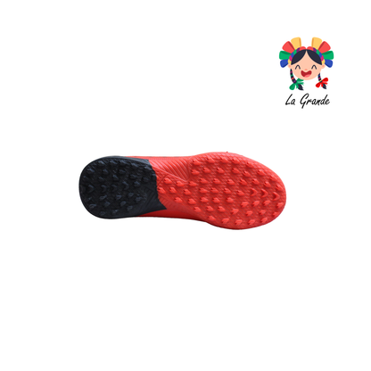 6009 HELL PANTHER Rojo Ngo Bco Sint Tenis de Fútbol Rápido para Joven y Caballero