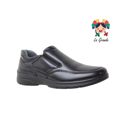 5713 PAZSTOR Negro Piel Zapato Casual para Caballero