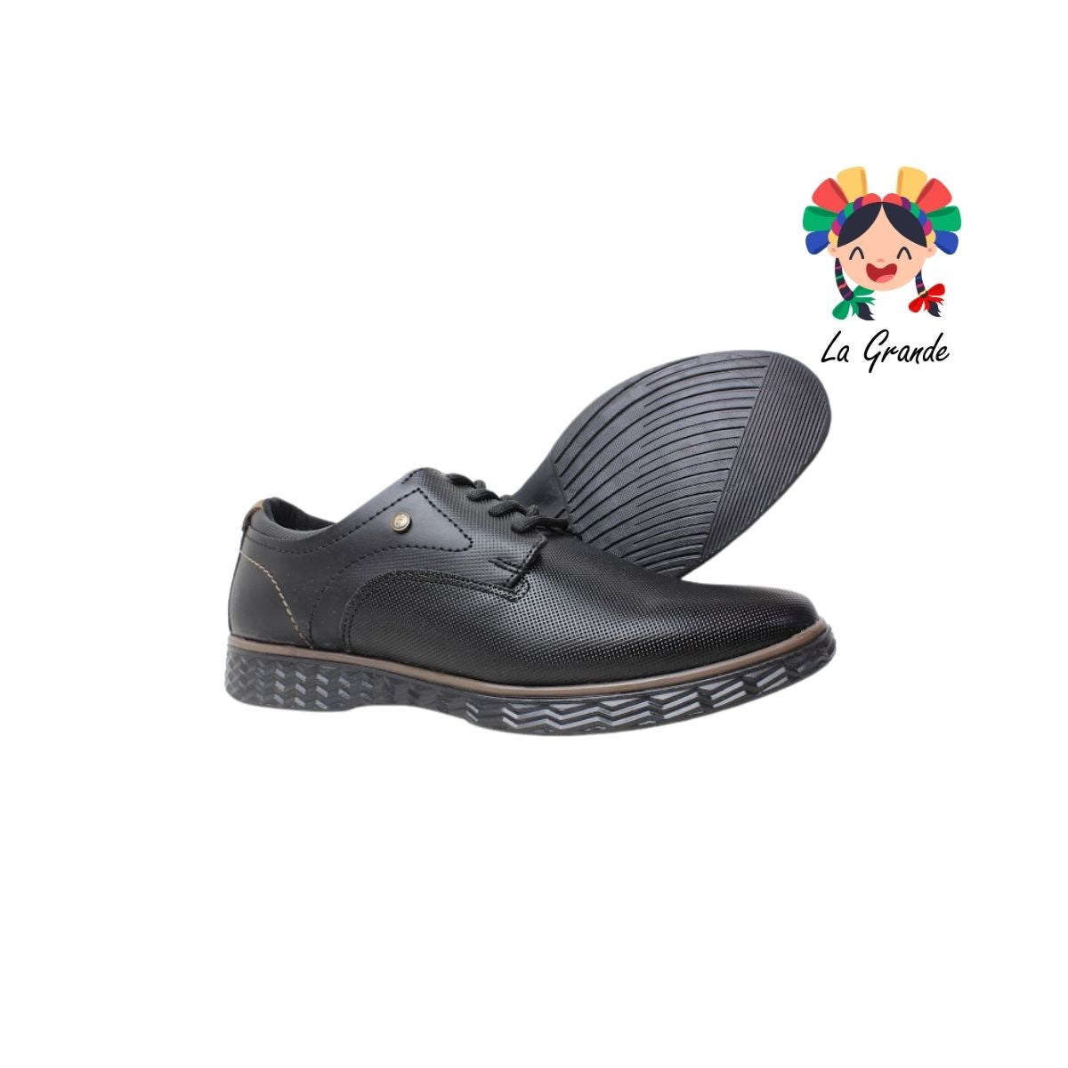 5717 DIEGO FERRATI Negro Café Zapato Casual para Caballero
