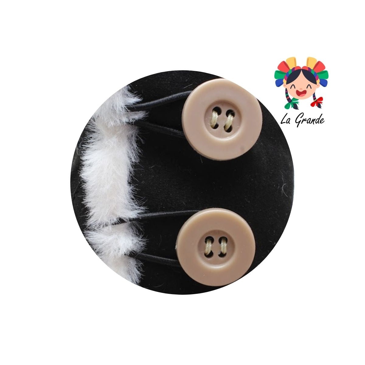 579 SHADOW Negro Textil Bota con Peluche para Dama
