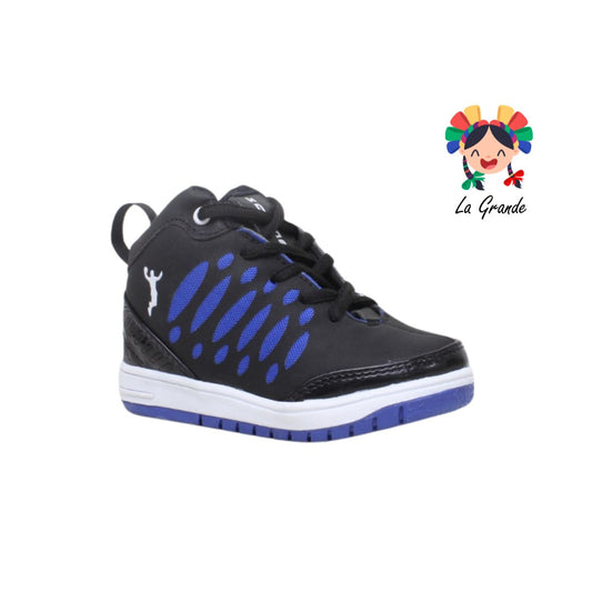 579 ZOOMER Negro Rey Sintético Tenis tipo Bota Deportivo para Niño, Joven y Caballero