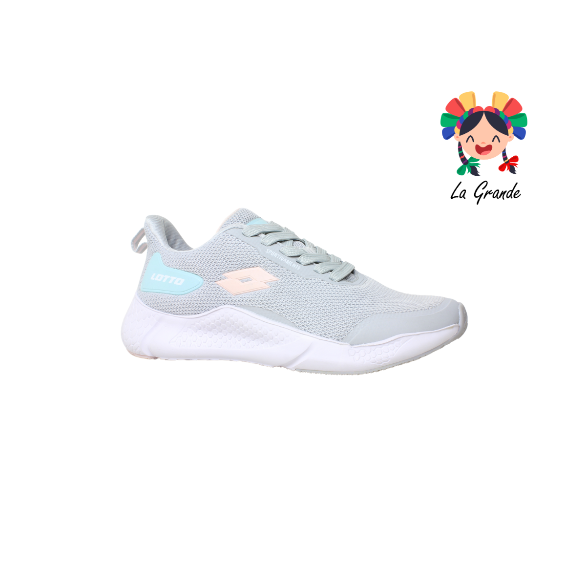 9H442038 LOTTO Light Grey Tenis Deportivo para Dama