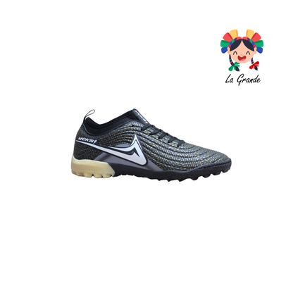 1274 MAYCKERS Negro Oro Sint Tenis de Fútbol Rápido para Niño, Joven y Caballero