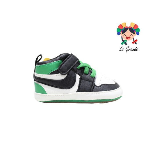 58027 MI YUEBB Bco Verde Ngo Tenis para Bebé