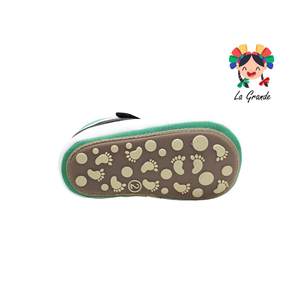 58027 MI YUEBB Bco Verde Ngo Tenis para Bebé