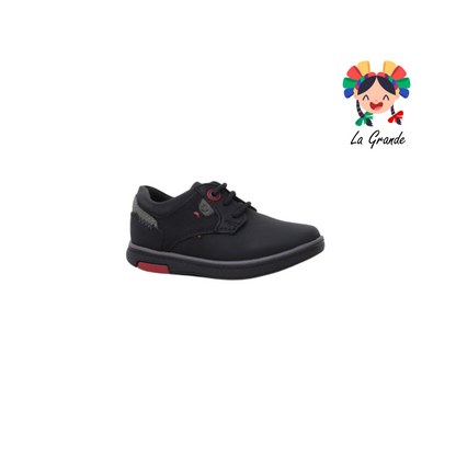 5808 CUSTOM Ngo Gris Rojo Nobuck Zapato Escolar para Niño y Joven