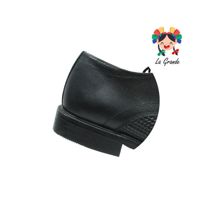 580 GIOVANNI Negro Piel Entretejido en Chinela Zapato con Suela de Cuero de Vestir para Caballero