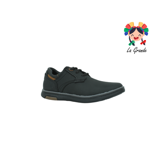 5812 CUSTOM Negro Oxford Sint Zapato Casual con Agujeta para Niño