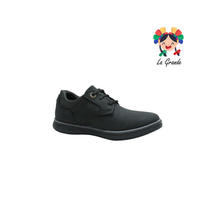5812 CUSTOM Negro Oxford Sint Zapato Casual con Agujeta para Niño