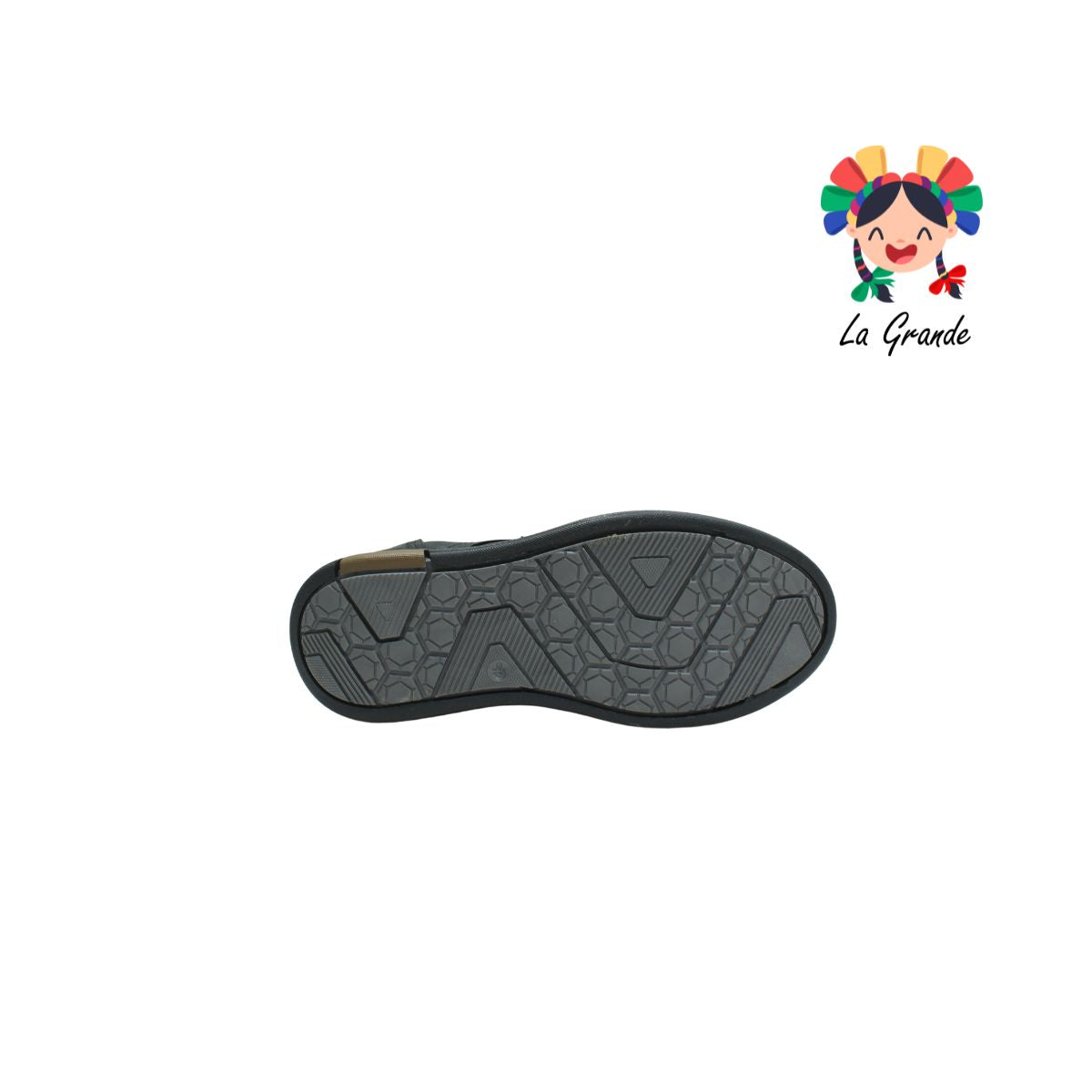 5812 CUSTOM Negro Oxford Sint Zapato Casual con Agujeta para Niño