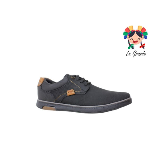 5821 CUSTOM Negro Camel Sint Nbk Zapato Escolar para Joven