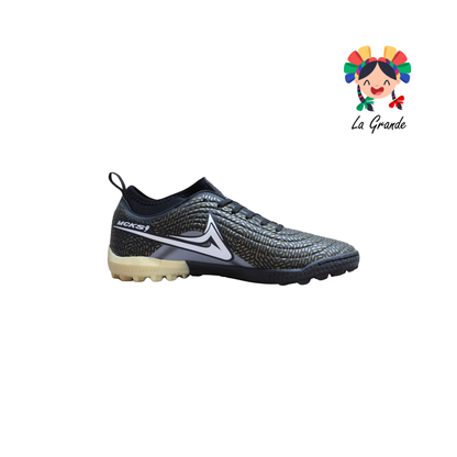 1274 MAYCKERS Negro Oro Sint Tenis de Fútbol Rápido para Niño, Joven y Caballero