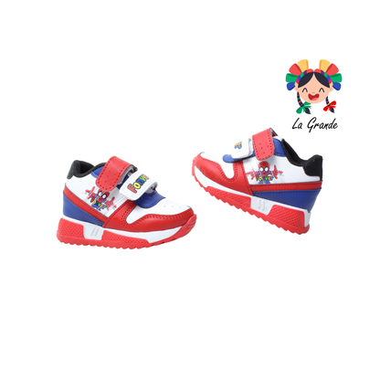 590 Araña FON-VER Blanco Rojo Tenis Casual para Bebé