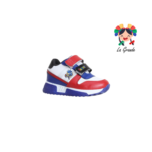 590 Soni FON-VER Blanco Rojo Tenis Casual Niño