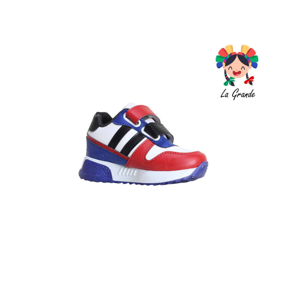 590 Soni FON-VER Blanco Rojo Tenis Casual Niño