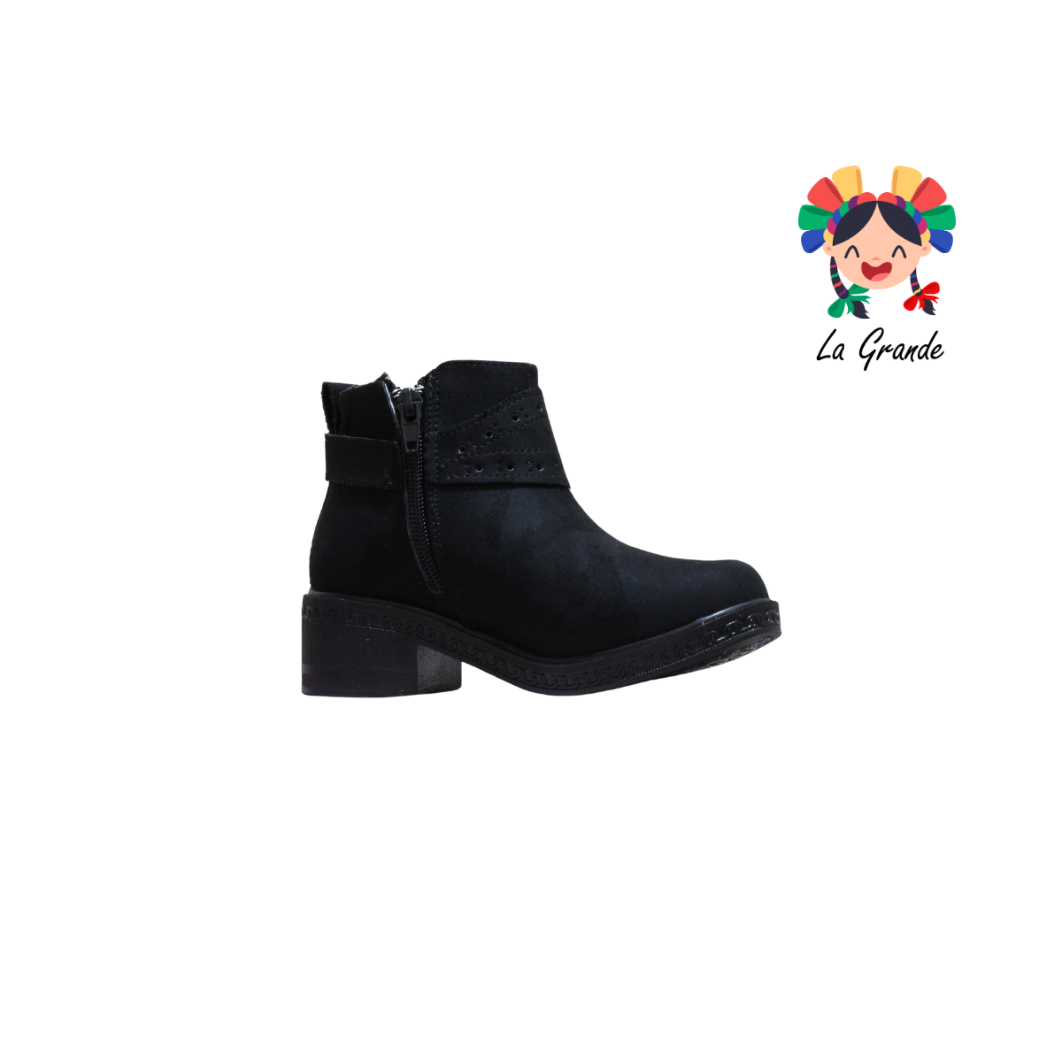 834 DULCE CEREZA Negro Prisco Bota para Niña
