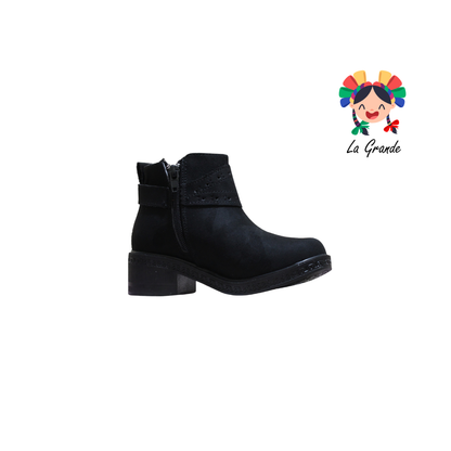 834 DULCE CEREZA Negro Prisco Bota para Niña