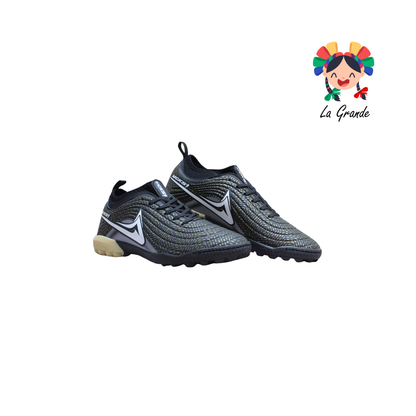 1274 MAYCKERS Negro Oro Sint Tenis de Fútbol Rápido para Niño, Joven y Caballero