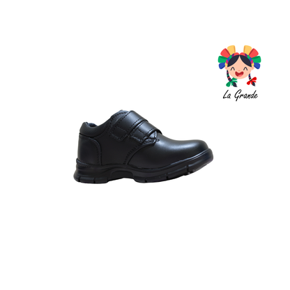 8014 BUGATY SHOES Negro Piel Zapato Escolar para Niño