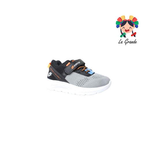 5H476013 LOTTO Black Grey Running Tenis para Niño