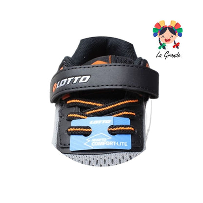 5H476013 LOTTO Black Grey Running Tenis para Niño