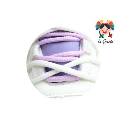 G03-3D FOSUM Blanco Lila Sint Tenis Casual para Dama