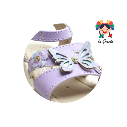 128 EMY LADY Lavanda Cabra Sandalia para Bebé