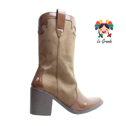 6009 WILDCAT Madera Charol Prisco Bota para Dama