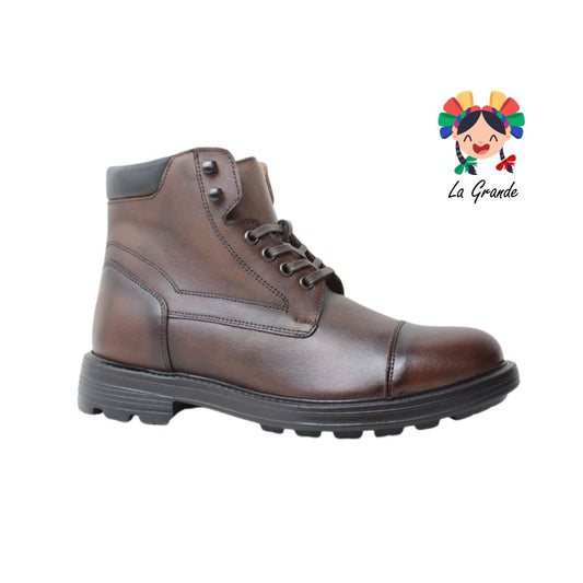6025 DOGI Café Piel Atanado Bota Casual para Caballero