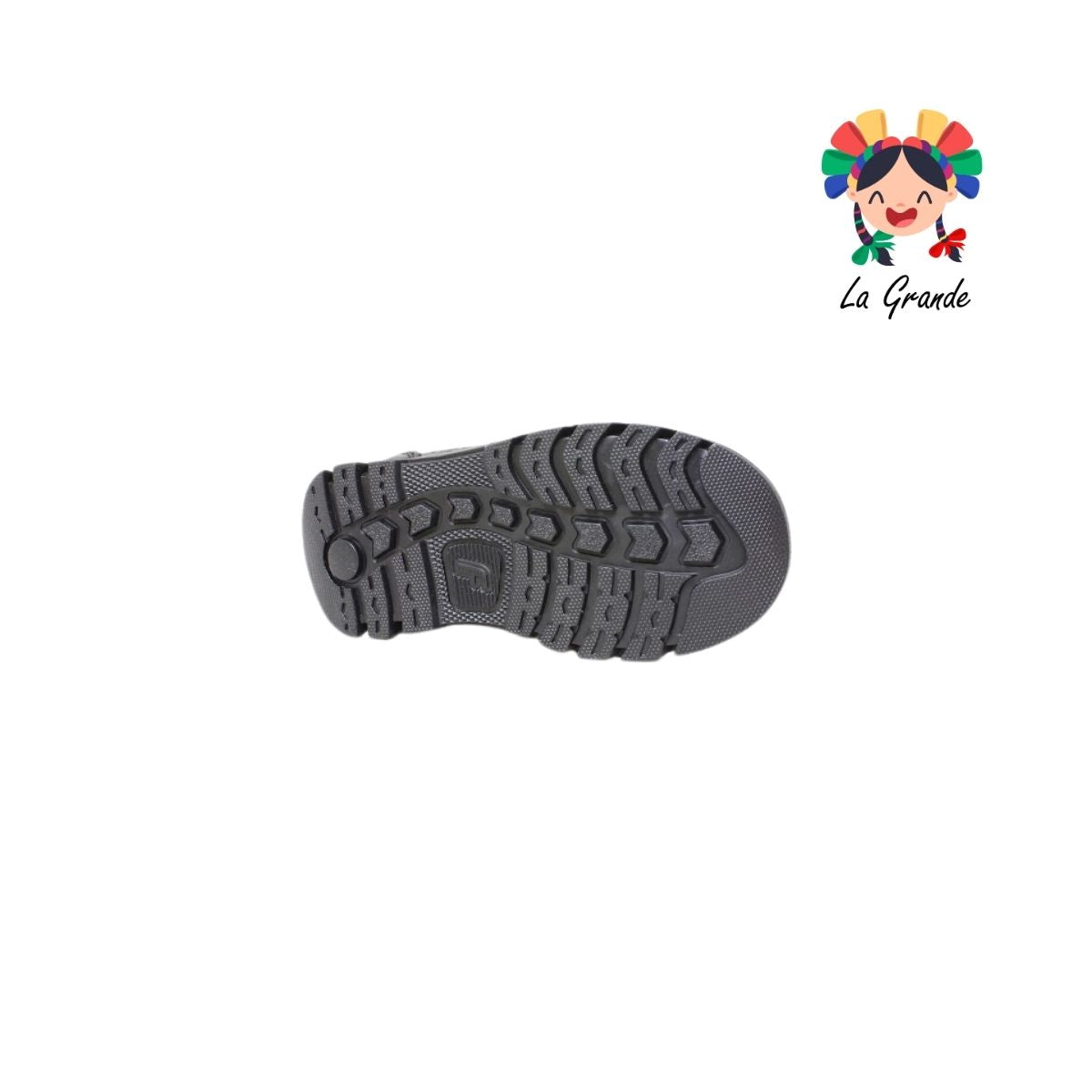 6042 FEF Negro Piel Zapato Escolar para Niño