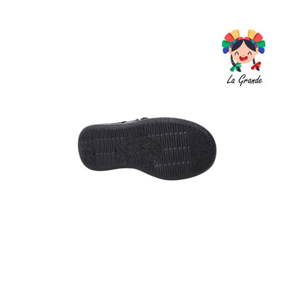 608 DULCE CEREZA Negro Sint Zapato Escolar para Niña y Dama