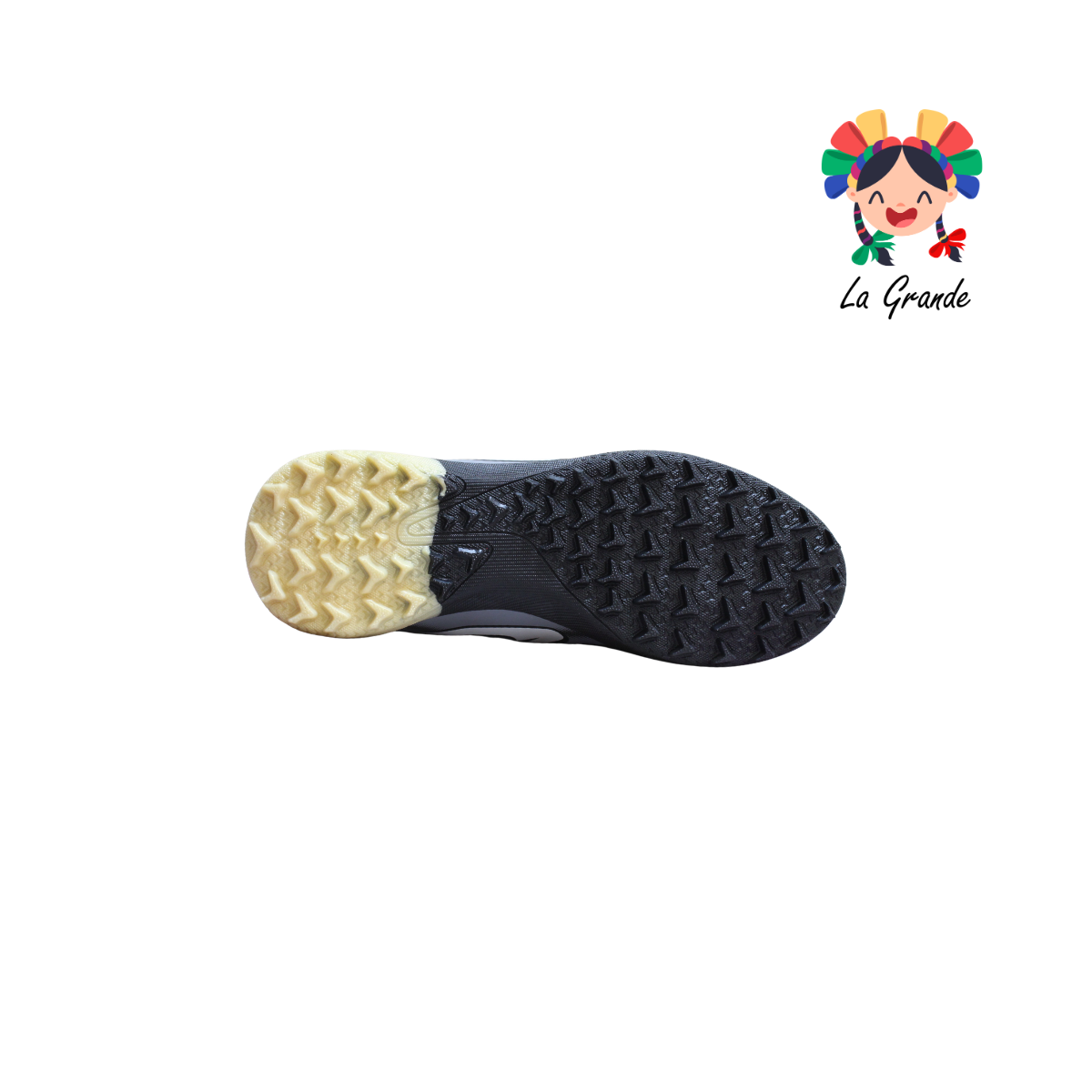 1274 MAYCKERS Negro Oro Sint Tenis de Fútbol Rápido para Niño, Joven y Caballero