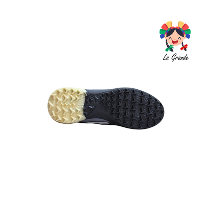 1274 MAYCKERS Negro Oro Sint Tenis de Fútbol Rápido para Niño, Joven y Caballero