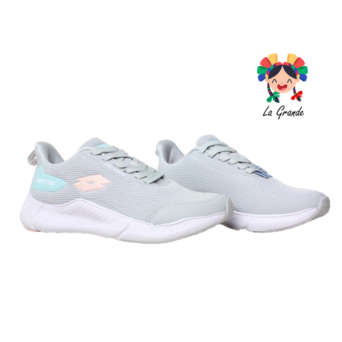 9H442038 LOTTO Light Grey Tenis Deportivo para Dama