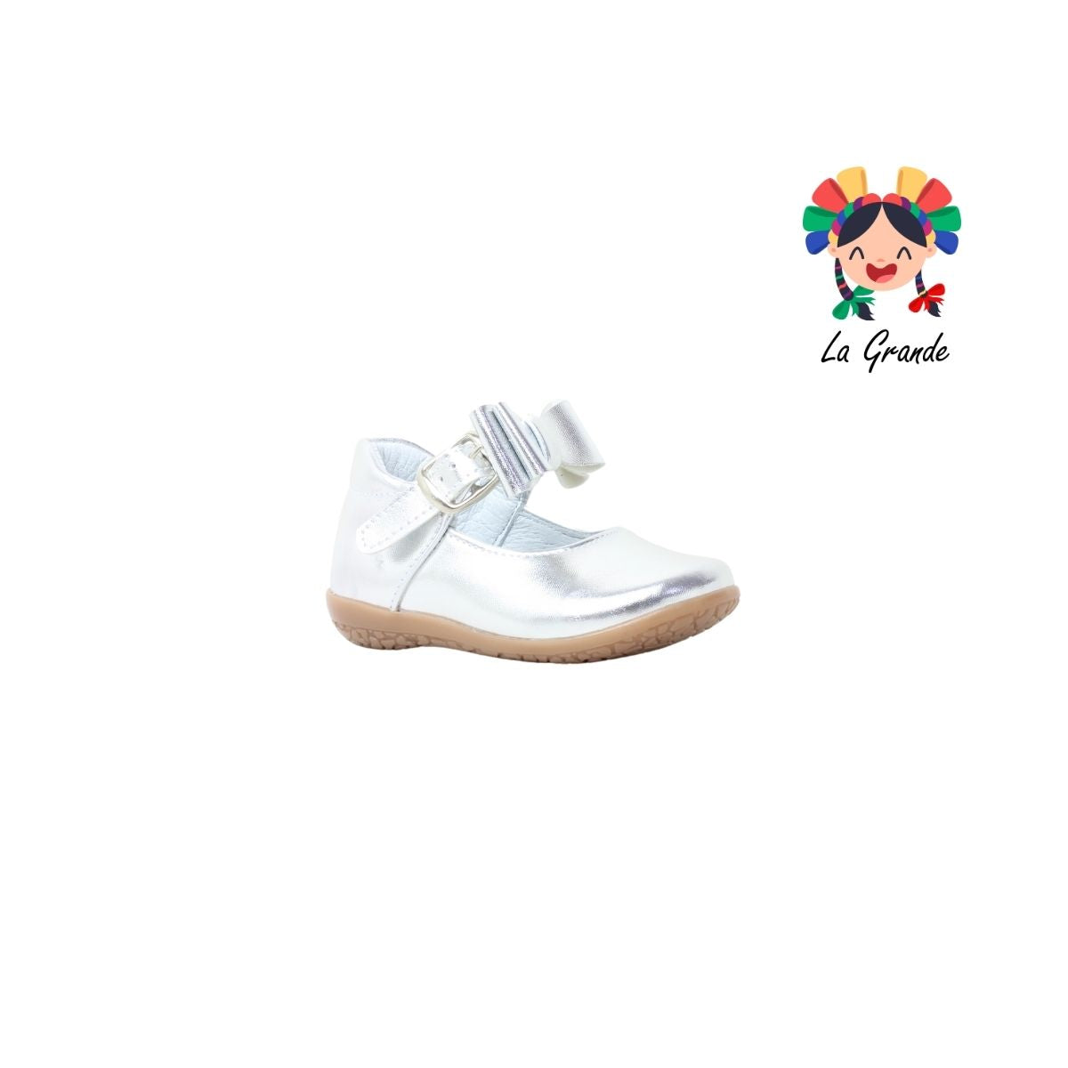 618 CORAJITO Plata Sintético Zapato Casual para Bebé