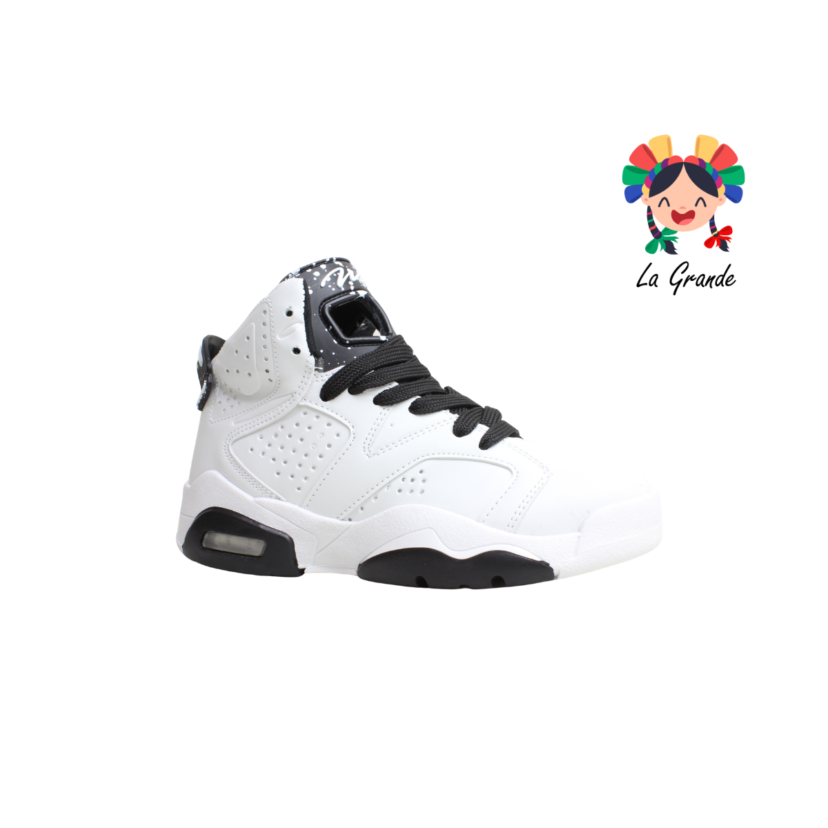 620 WALKQUIR Blanco Negro Tenis Deportivo para Caballero