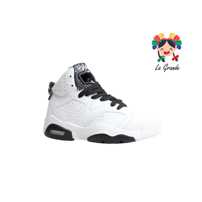 620 WALKQUIR Blanco Negro Tenis Deportivo para Caballero