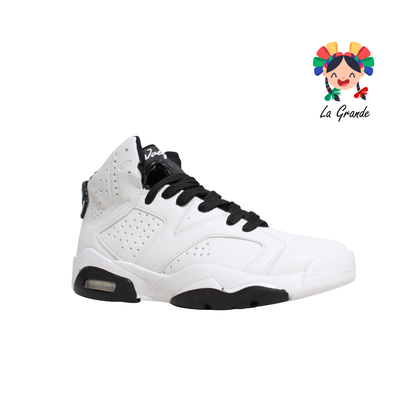 620 WALKQUIR Blanco Negro Tenis Deportivo para Caballero