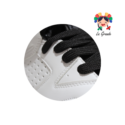 620 WALKQUIR Blanco Negro Tenis Deportivo para Caballero