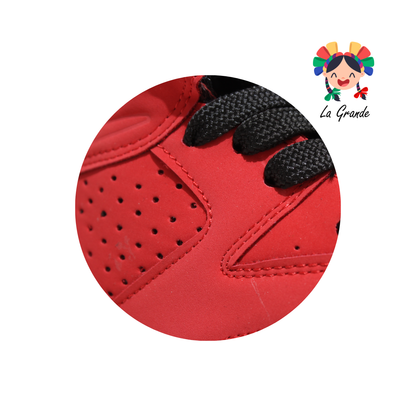 620 WALKQUIR Rojo Negro Tenis Deportivo para Caballero