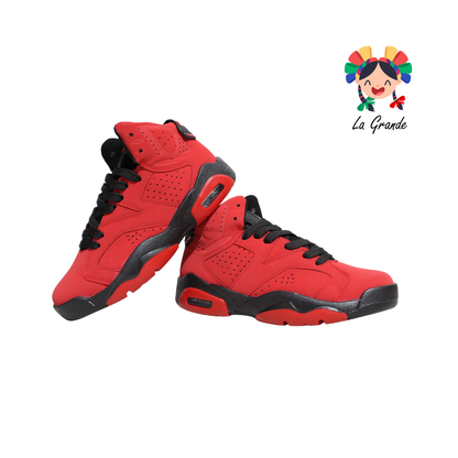 620 WALKQUIR Rojo Negro Tenis Deportivo para Caballero